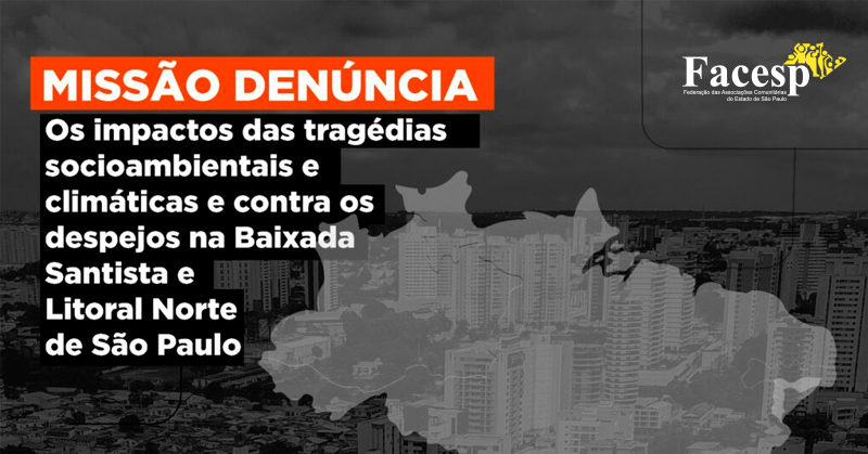 Litoral de São Paulo: Missão Denúncia acolhe população sobre impactos das chuvas e ameaças irregulares de despejos