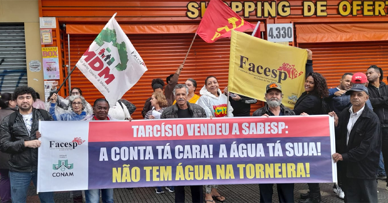 FACESP integra comitê na ZS que denuncia descaso da SABESP, após privatização