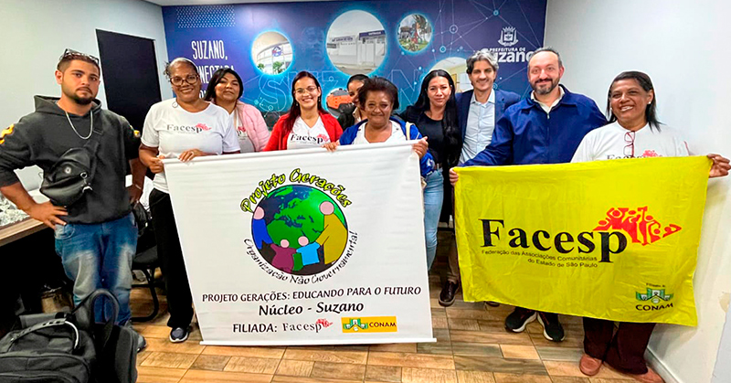 Dirigente da FACESP, em Suzano, reúne com Prefeitura para levar demandas de comunidade periférica