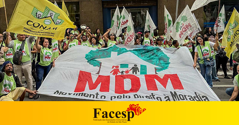 MDM, filiado a FACESP, faz grande Ato em frente a COHAB e lança “Carta Aberta pela Moradia Digna”, onde denuncia as mazelas que impedem que os trabalhadores mais pobres tenham acesso a Habitação!